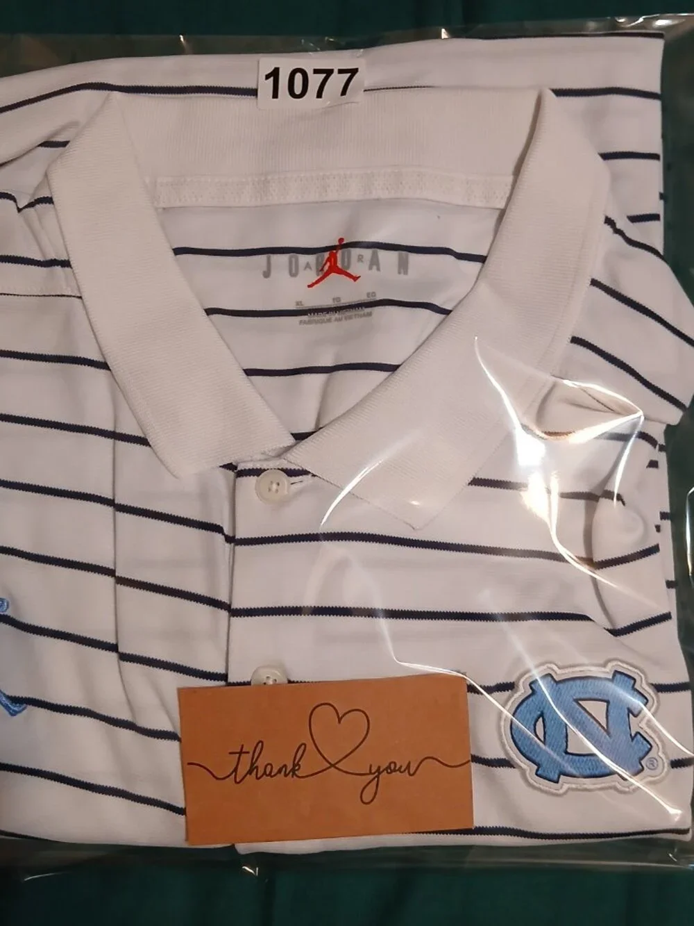 Jordan Men's XL White Striped 